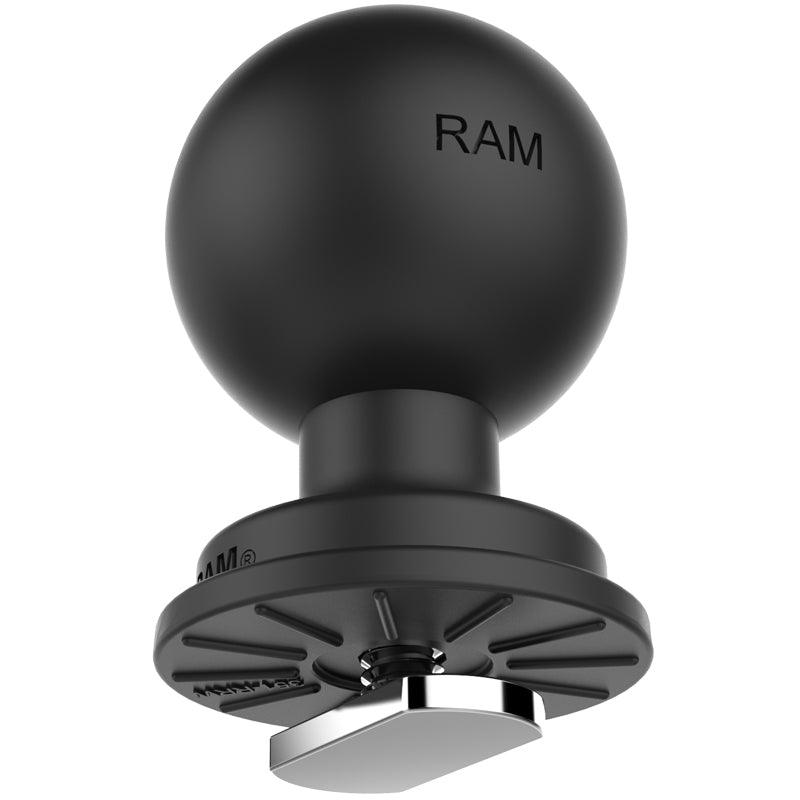 RAM MOUNTS® Ball T-Slot -> Tough Track Rail C-Ball