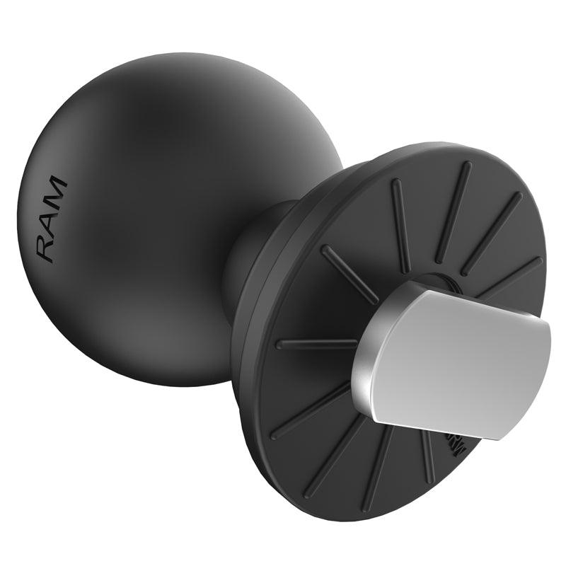RAM MOUNTS® Ball T-Slot -> Tough Track Rail C-Ball